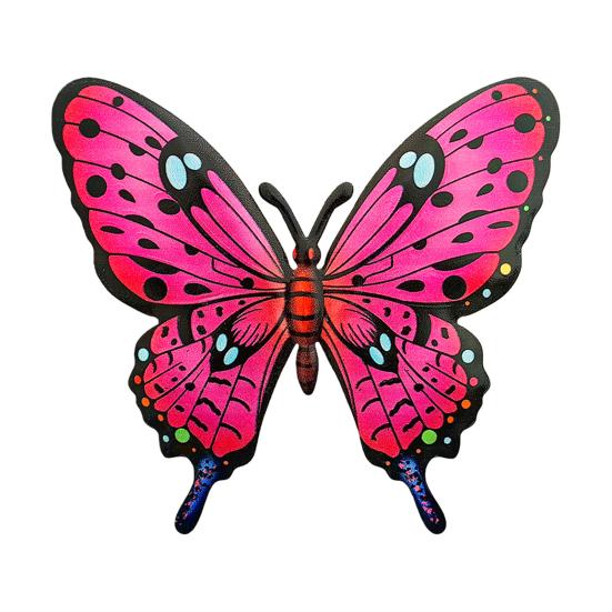 Metal Butterfly Wall Decor Colorful Butterflies Wall Art Sculpture 3D Iron Butterfly Hanging Decoration for Outdoor Indoor Fence Patio Yard Tree