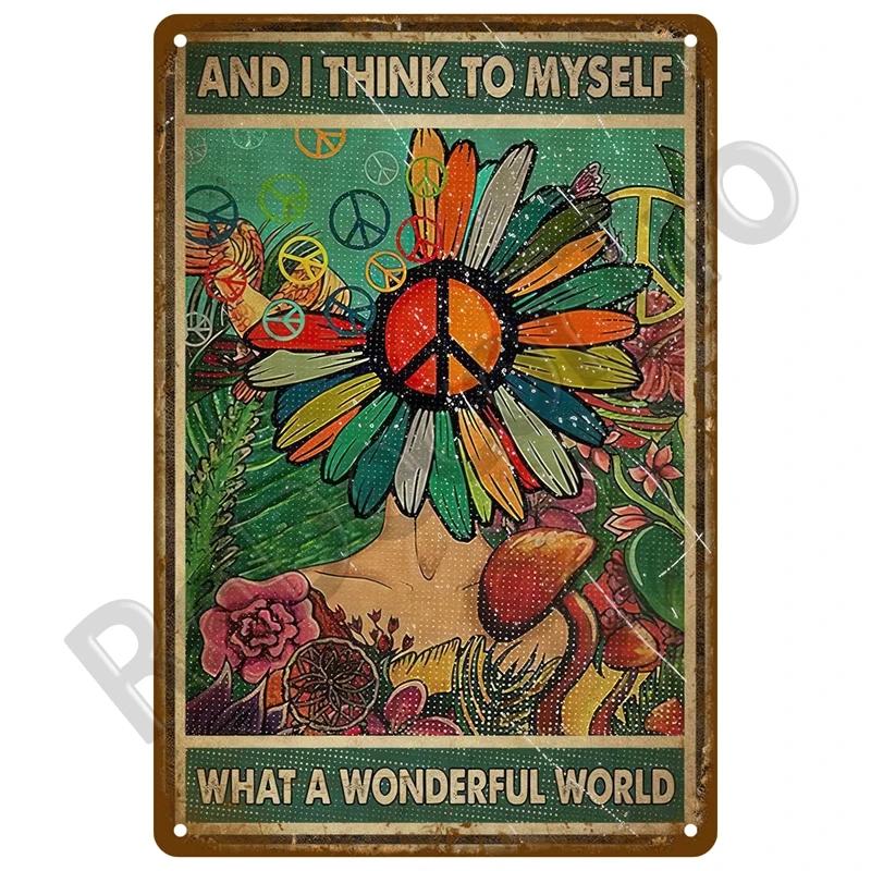 Retro Flower Tin Sign Gardening Metal Sign Vintage Garden Club Outdoor Indoor Home Wall Hanging Decorative Plaque Plates Farm