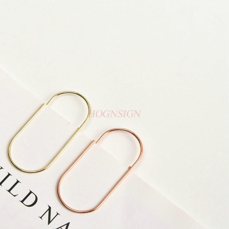 20pcs Gold Big Paper Clips Oversized Gold Paperclips Non Skid Smooth Finish Steel Wire Office Supply Accessories
