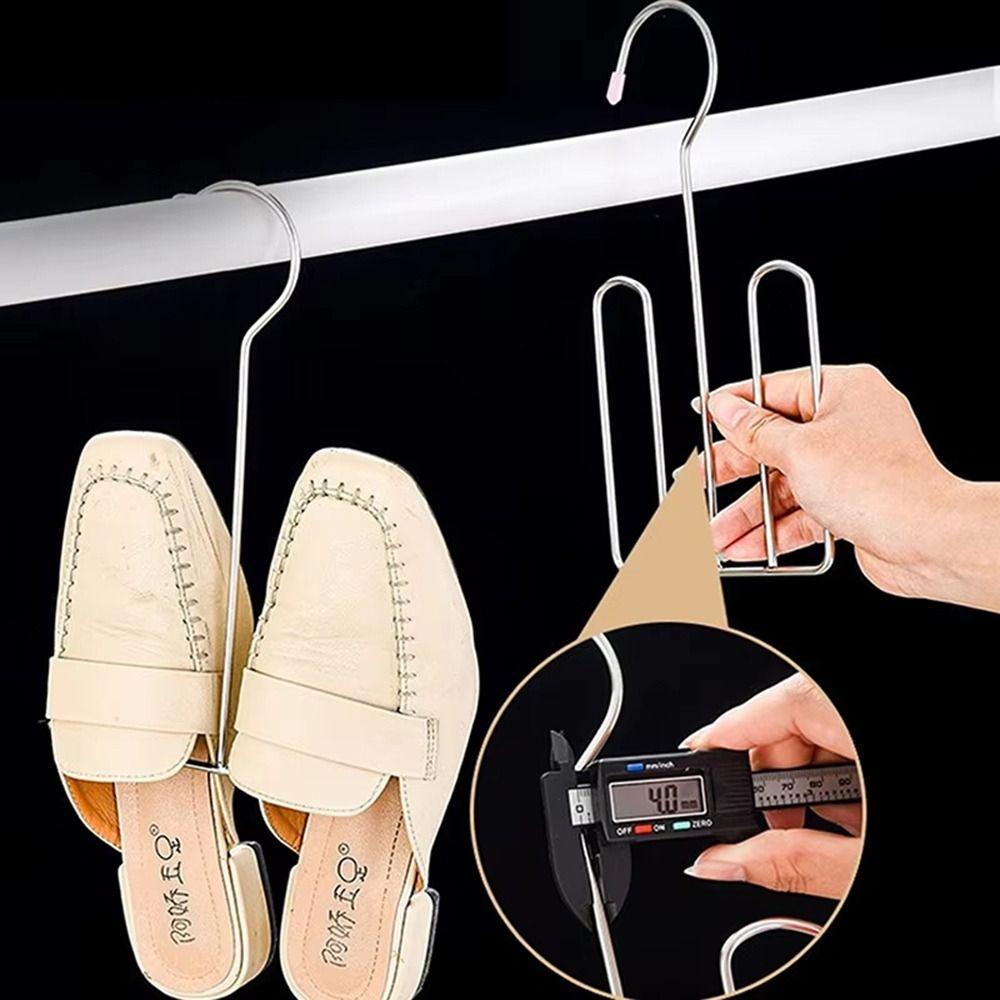 Hanging Shoe Drying Rack Stainless Steel Drying Shoe Hook Portable Shoe Rack