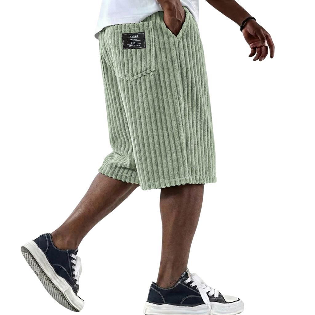 Pantaloncini da Spiaggia Estivi da Uomo Larghi a Gamba Dritta Pantaloncini Comodi