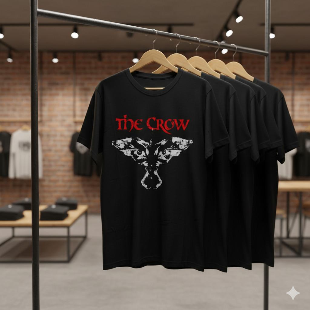 The Crow Movie Graphic T-Shirt Black Gothic Horror Film Unisex Tee - T819