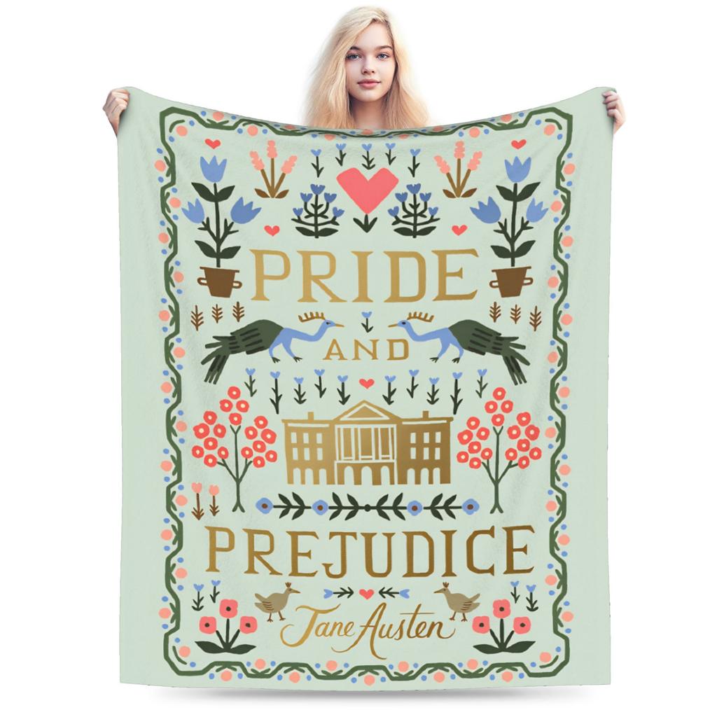 Pride and Prejudice Blankets Quality Super Warm  Throw Blanket Winter Children Couch Chair Sofa Bed Graphic Bedspread
