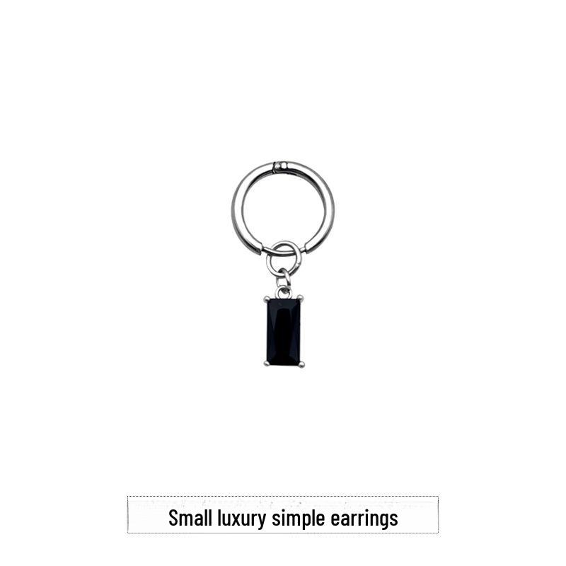 Retro High-End Non-Pierced Men's Earrings: Niche Design and Cold Style