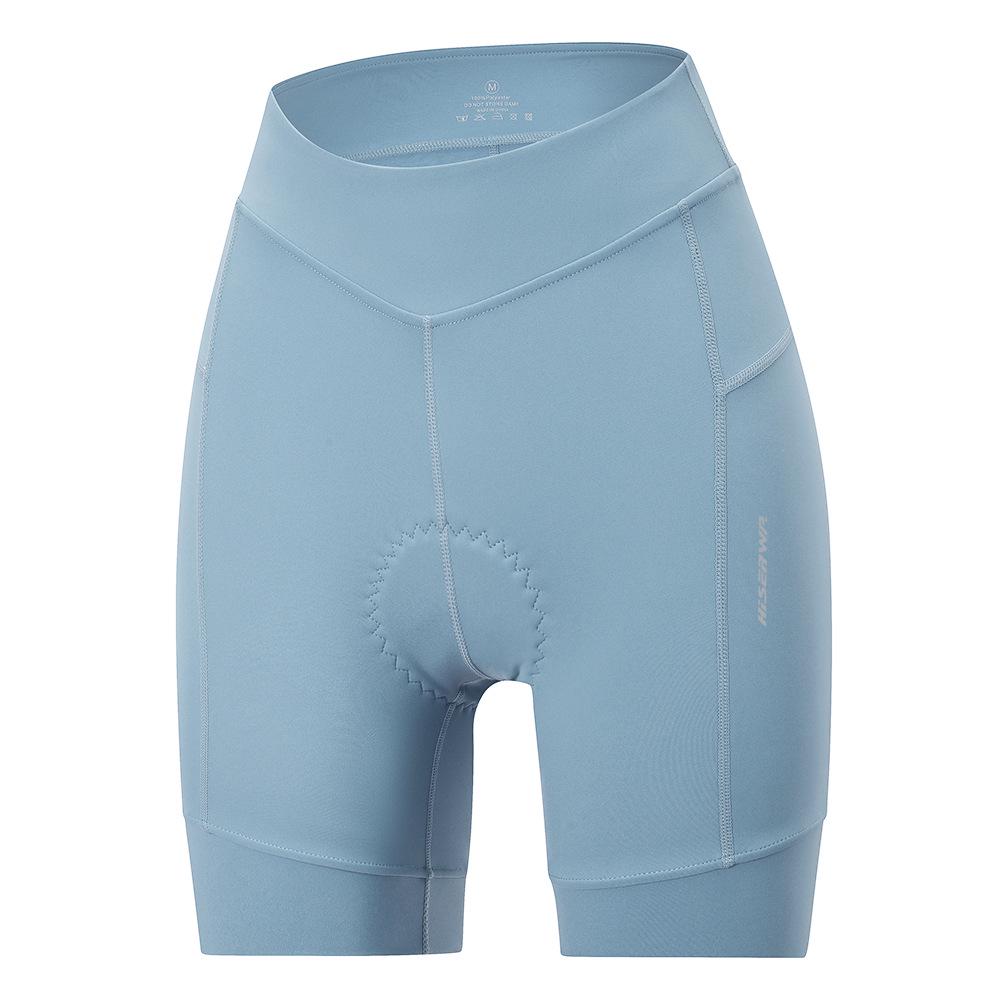 Hiserwa Women's Abdomen Control Cycling Shorts with Silicone Padded Hip Lift