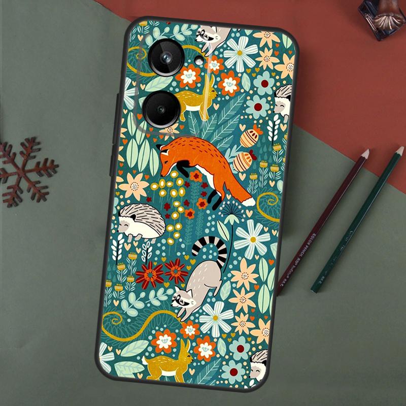Cute Hedgehog Case For Realme 15 Pro GT7 GT6 C65 C67 C61 C53 C55 C51 C35 C63 C71 C75 11 12 13 14 Pro Plus