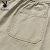 PLAYBOY Cotton Straight-Leg Casual Pants