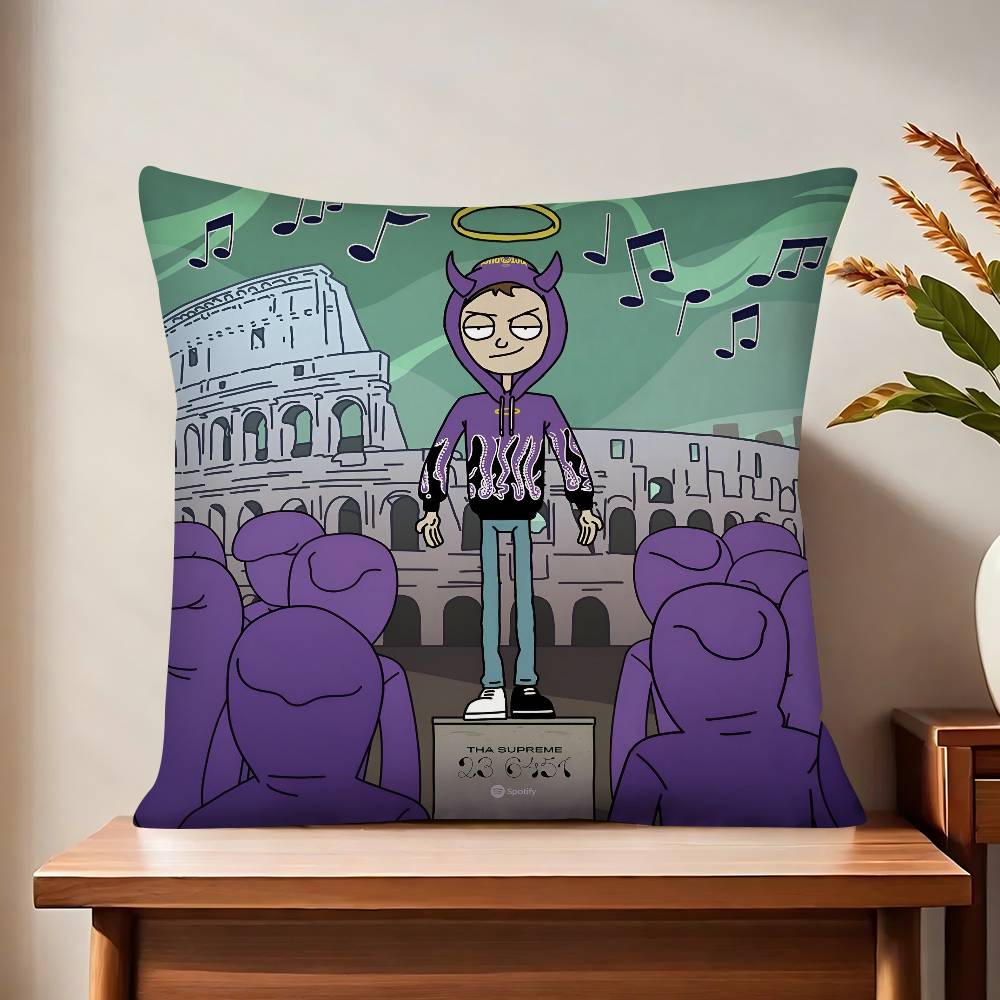 Tha S-Supreme Rapper Thasup Pillow Case Fashion Square Pillowcase Bedroom Sofa Room Ins Decoration Leisure Cushion Cover