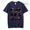 Black Cat Christmas Tops Fun Cat Costumes With Santa Claus Hats Patterned TShirts Christmas Party Outfits