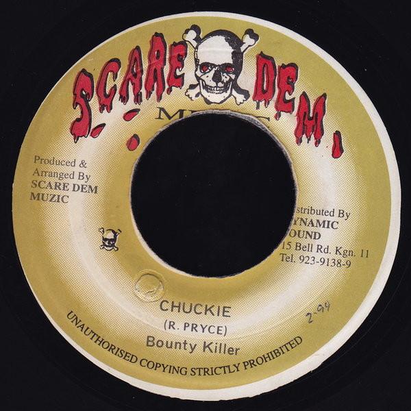 

7inch Record BOUNTY KILLER / JAZZWAD - Chuckie NONE Scare Dem Muzic Jamaica Reggae, Ska & Dub Used
