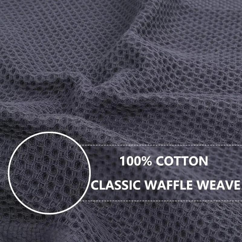 100% Cotton Waffle Weave Kitchen Towel Ultra Soft Absorbent Quick Drying Dish Towels Kitchen Dish Cloths Cleaning Cloth Kitchen