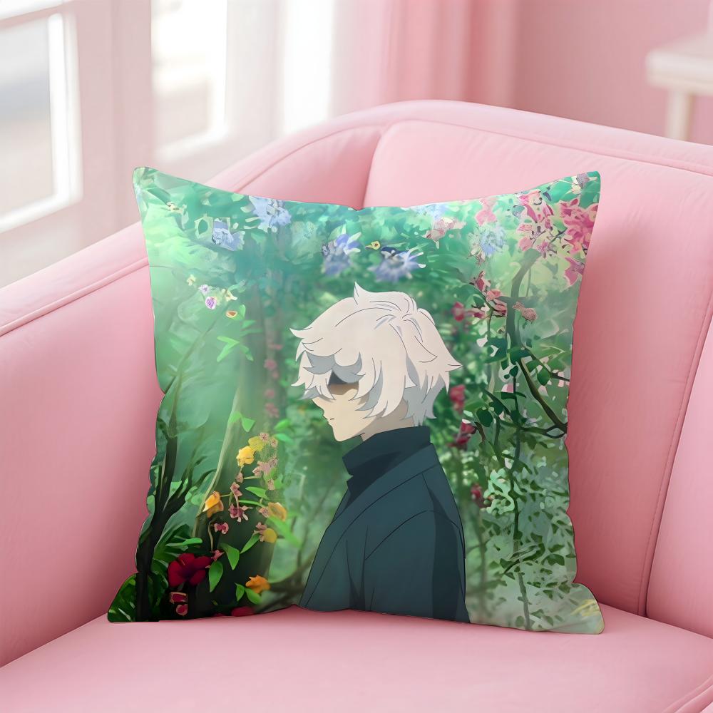 1PCS HHellS Paradises Anime Style Cushion Cover Pillowcase Short Plush Invisible zipper Room Sofa Cushion Cover