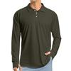 Men's Raglan Long Sleeve Golf Shirt UPF 50+ Lightweight Shirt