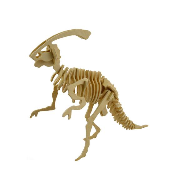 Funny 3D Simulation Dinosaur Skeleton Puzzle DIY Wooden Educational Toy for Kids