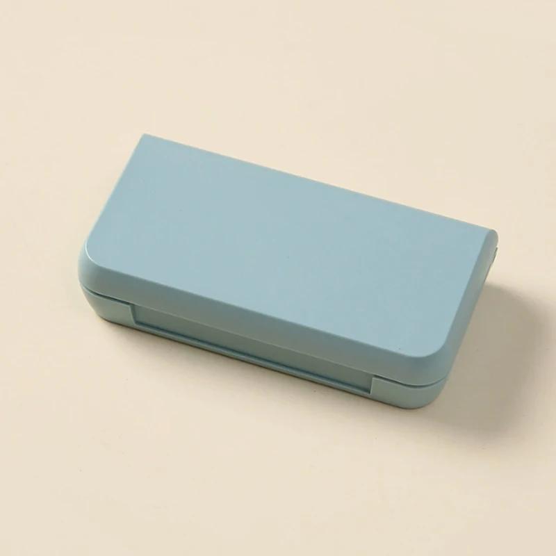 3Grids Mini Pill Case Portable Travel Pill Box - One Day Tablet Storage Container Plastic Medicine Holder Organizer