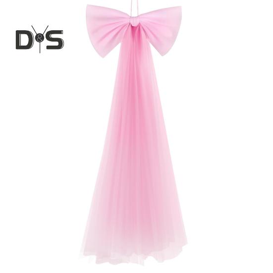 

Большие банты для вечеринок, подвесные ленточные сетчатые банты, сделай сам, упаковка подарков, товары для творчества на день рождения, девичник, свадьбу, декор розовый