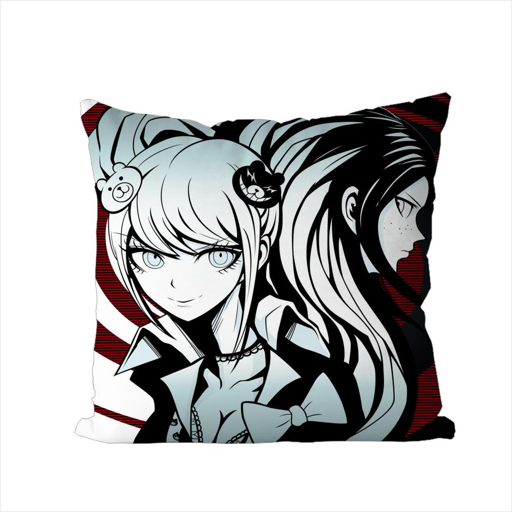DDanganronpa Pillow Case For Car Sofa Decorative Home Doublesided Print Plush Square Throw Pillow Cushion Cover