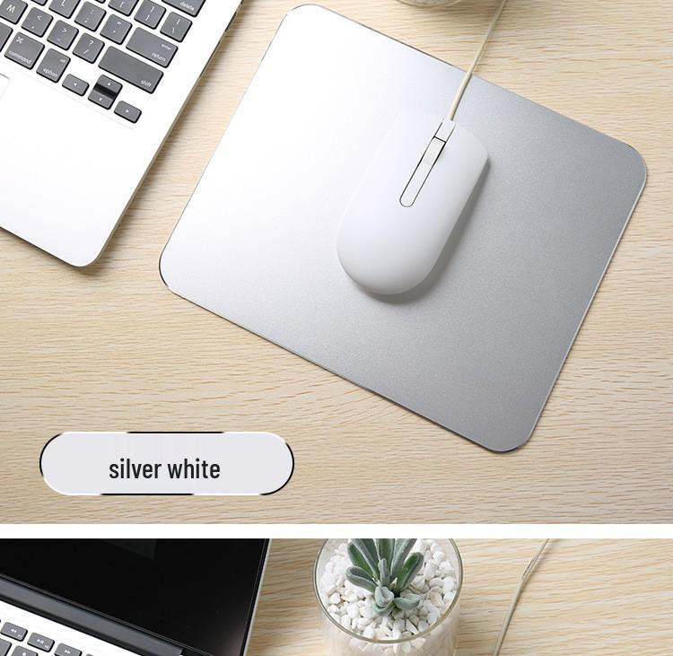 Large Non-slip Stain-resistant Aluminum Mouse Pad, 220x180mm, Customizable