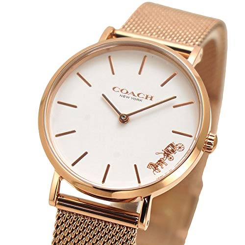 Coach Women's Perry Watch, 32mm, Rose Gold Dial, Stainless Steel Mesh Strap, 14503425