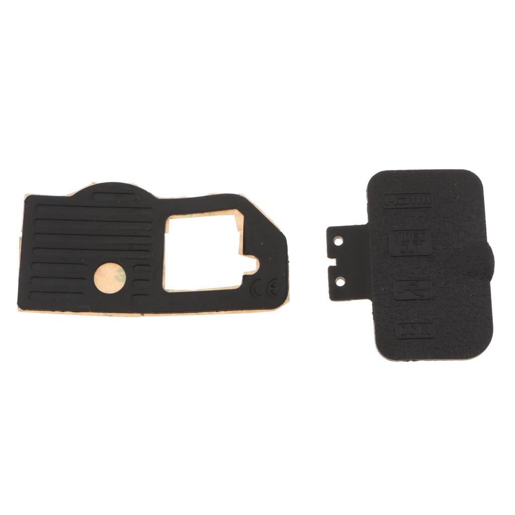 5 Pieces Grip USB Rubber Unit Repair Part  for Nikon D700 Front Rear Cover