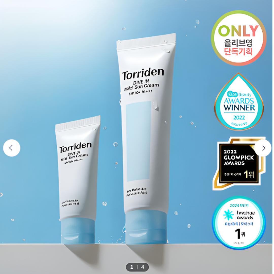 [TORRIDEN] Dive-In Mineral Mild Sun Cream Set 60 ml (+ 20 ml)