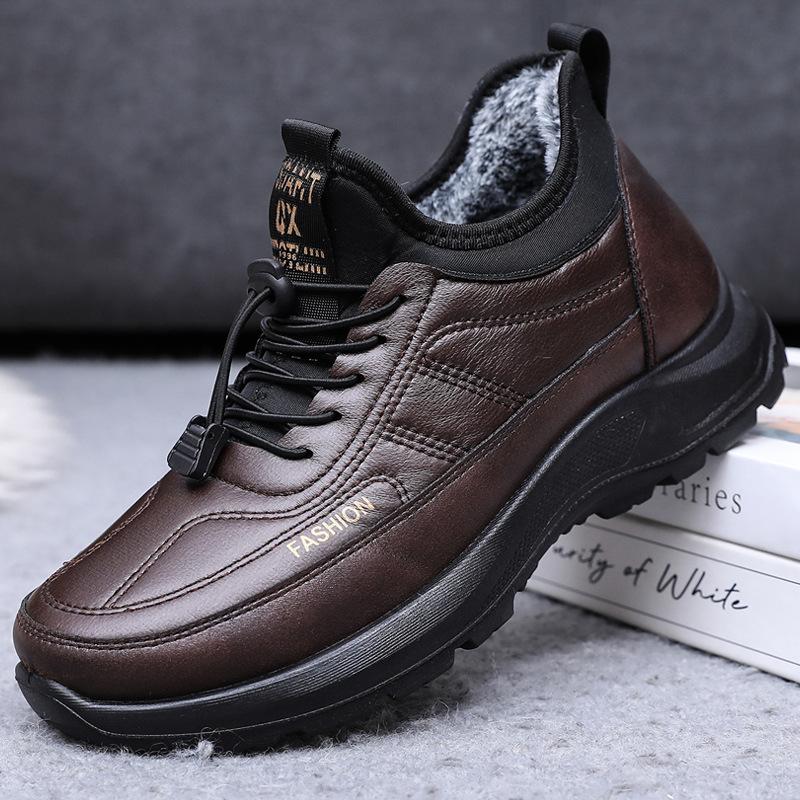 

Cotton shoes men s winter old Beijing cloth shoes velvet warm dad shoes thick-soled non-slip middle-aged and elderly sports casual cotton boots 44