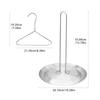 Turkey Fryer Stand Kit Culinary-Grade Vertical Game Bird Rack with Lifter Hook