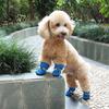 4pcs/set Waterproof Winter Pet Dog Shoes Anti-slip Rain Snow Boots Warm For Smal