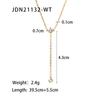 [Titanium Steel CZ Choker Necklace Light Luxury Elegant Fade Resistant Jewelry]