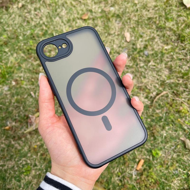 Luxury For Magsafe Magnetic Frosted Translucent Case For iPhone 11 12 13 14 15 16 Pro Max Plus 16E Matte Shockproof Hard Cover