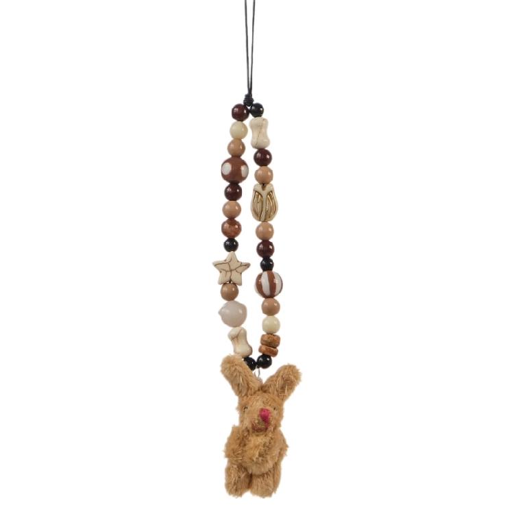 

Rabbit Phone Pendant Stylish Bag Accessories Suitable for Bags Phone Camera 1 коричневый