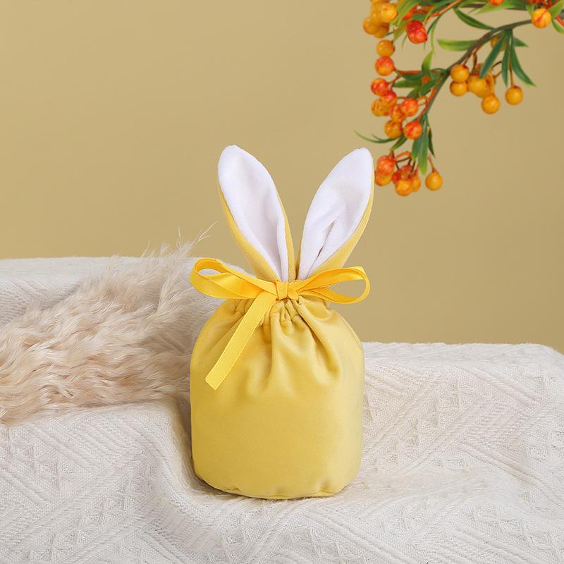 Easter Velvet Bunny Ears Gift Box - Creative Candy Party Bag