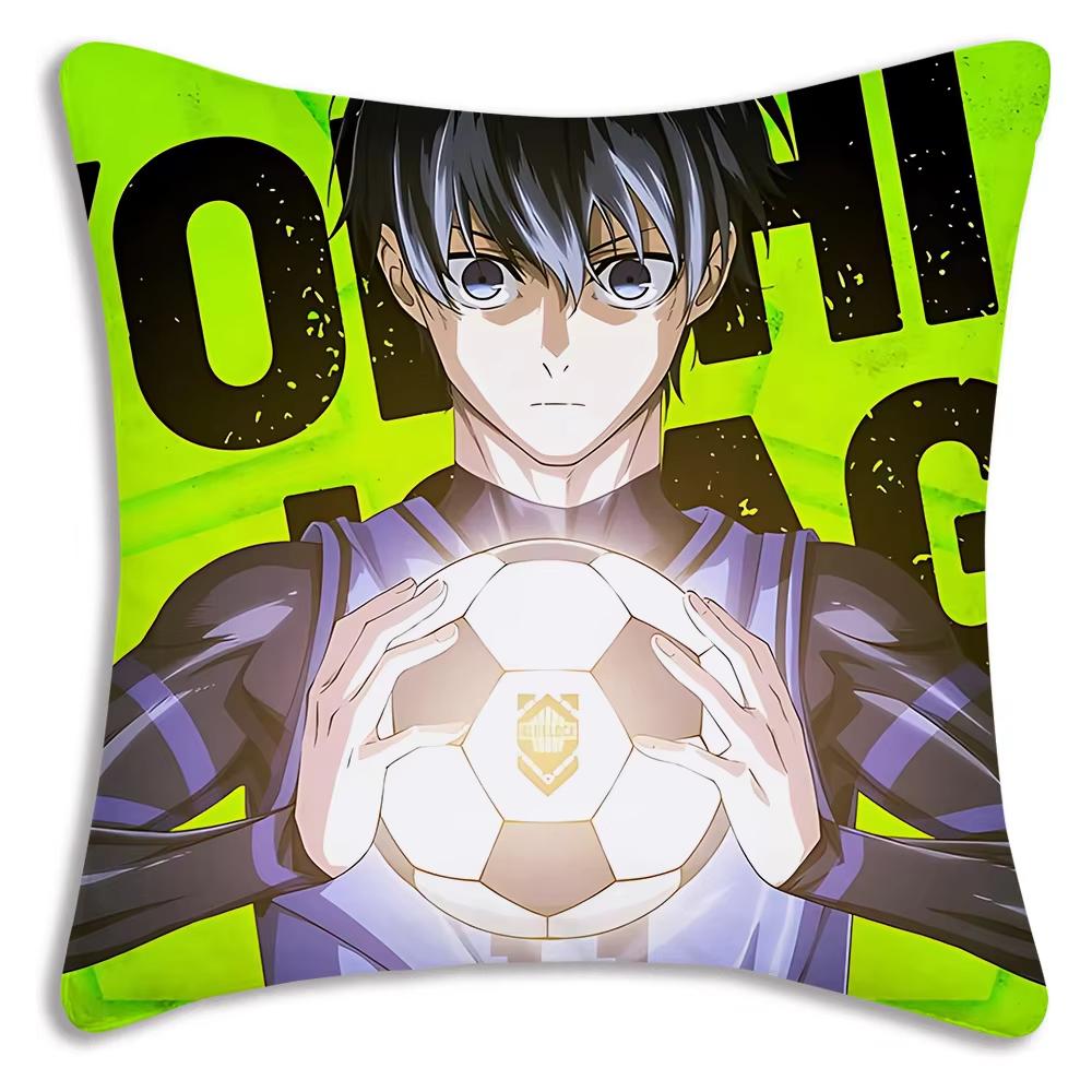 Anime Blue Lock Pillow Covers Cartoon Sofa Living Double-sided Printed Square Pillow Bedroom Room Decoration Pillowcase Gift