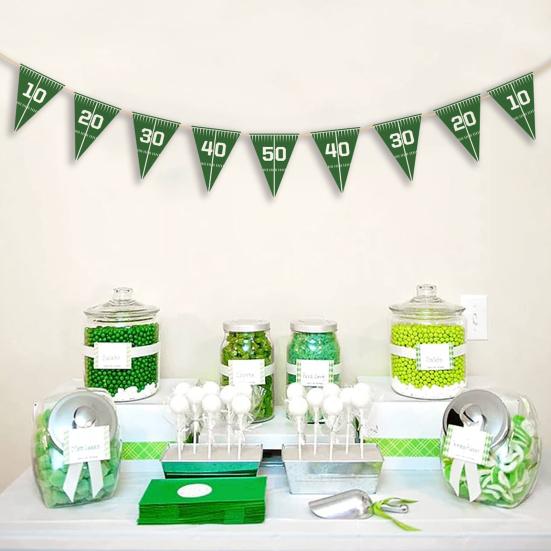 Banner Flag Vibrant Colors Rugby Theme Design Create Atmosphere Easy Hanging Party Decoration Banner