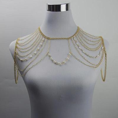 European & American Multi-Layer Shoulder Body Chain Necklace
