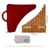 Pan Pipes Flute Key 1 Set Woodwind Curved Peruvian Tube Romanian Panpipe Bamboo Flute Set Flute for Beginner