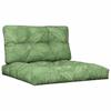 2 Piece Palette Cushions Leaf Pattern Fabric