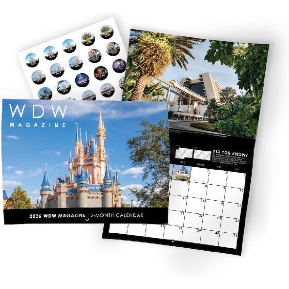 WDW Magazine 2026 Wall Calendar - With Bonus Trip Planning and Celebration Stickers for Disney World, Disney Cruise, Birthdays, Family Vacation, Fun