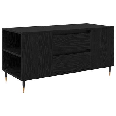 Coffee Table Black Oak Look 102 X 44.5 X 50 Cm