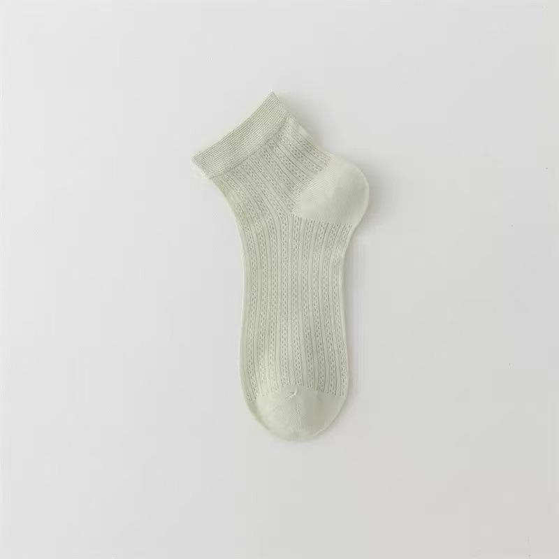 Women's Summer Thin Ice Silk Breathable Mesh Ballet Style Boneless Tube Socks