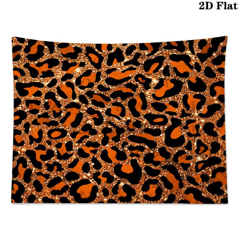 Cow Leopard Pattern Wall Tapestry Aesthetic Wall Hanging Printed Fabric Blanket Decorative Tapestries for Bedroom Living Room Home Decor
