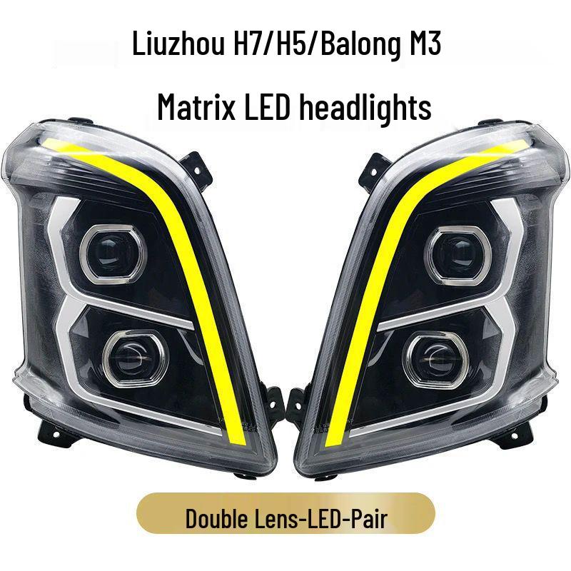 Super Bright Laser LED Headlight Assembly for Liuqi Chenglong H7, H5, Balong M3 Bi-LED Models