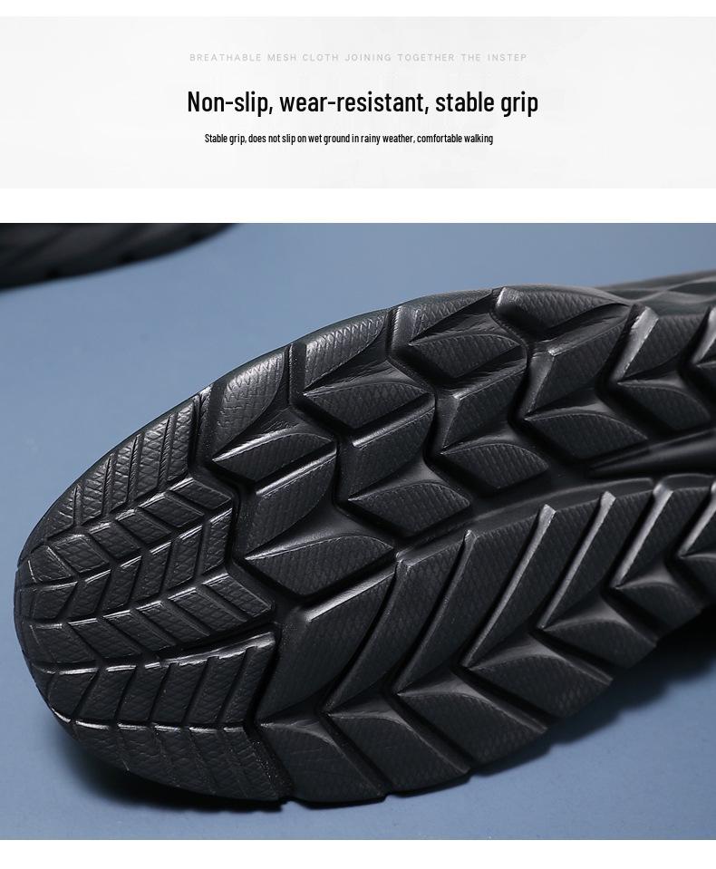 Chaussures de sport d'été respirantes en mesh pour hommes, Baskets décontractées grande taille