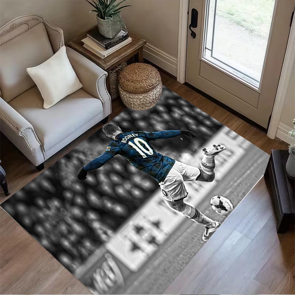 Wayne Rooney Celebration Floor Mat Design for Hallway Foyer Bedrooms Playrooms Anti-slip Rug Office home decor Spiritual Gift