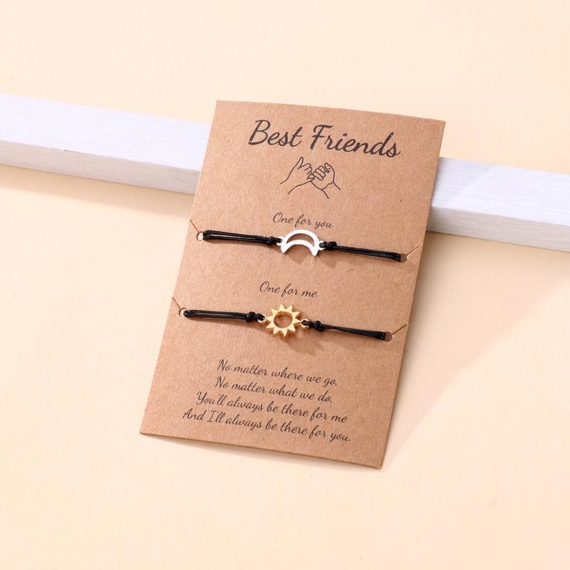 Sun-moon Friendship Matching Bracelets BFF Distance Relationship Bracelets for Friends Him Her Mother Daughter