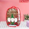 1Pcs Santa Claus Pop-Up Laundry Hamper Expandable Mesh Hamper Basket for Room Bedroom Bathroom Organization Contemporary Storage