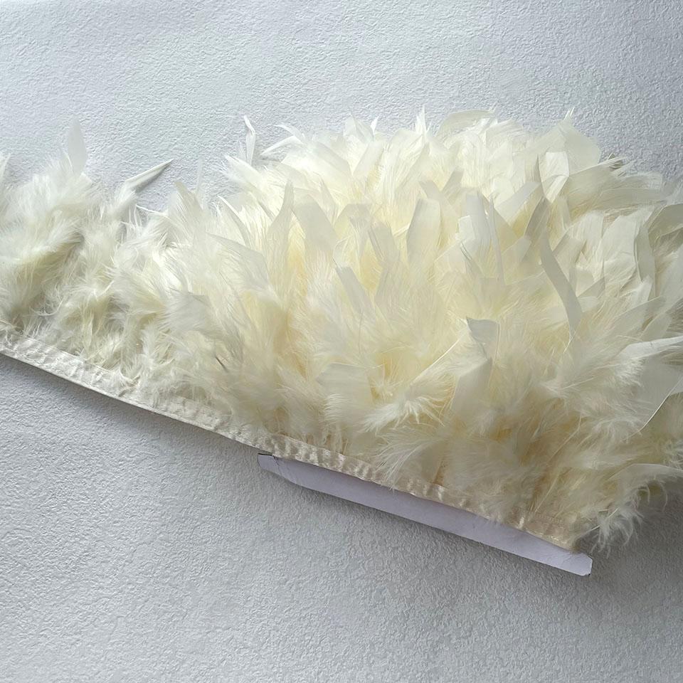 Marabou Feathers Trim 10yards 10-15cm Fringe Ribbon for Wedding Party Clothing Dress Decoration Accessories Sewing Plumes