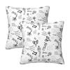 Xxxtentacion Tree Tattoo Design 2 Pcs Square Pillowcase Pillow Cover Cushion Zip Decorative Throw Pillow For Home Living Room