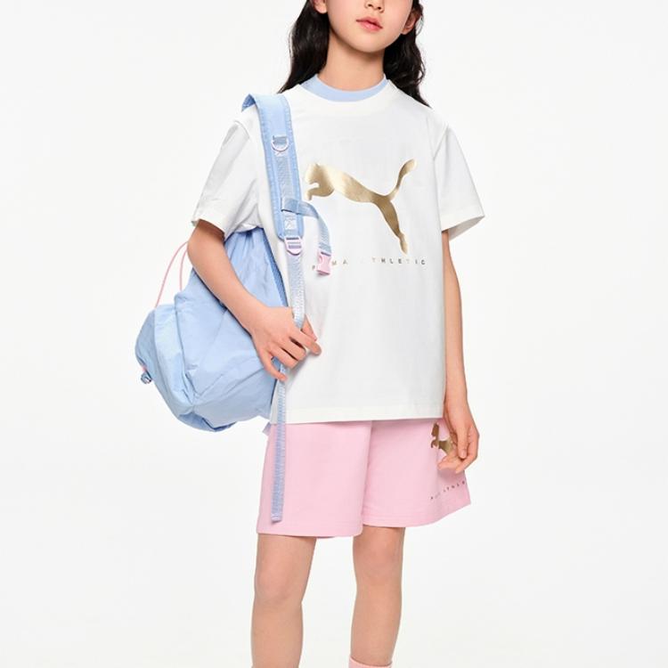 Puma Sportstyle Series Ss25 Moisture-Wicking Breathable Straight-Leg Printed Sports Casual Shorts Kids shorts 950455-01