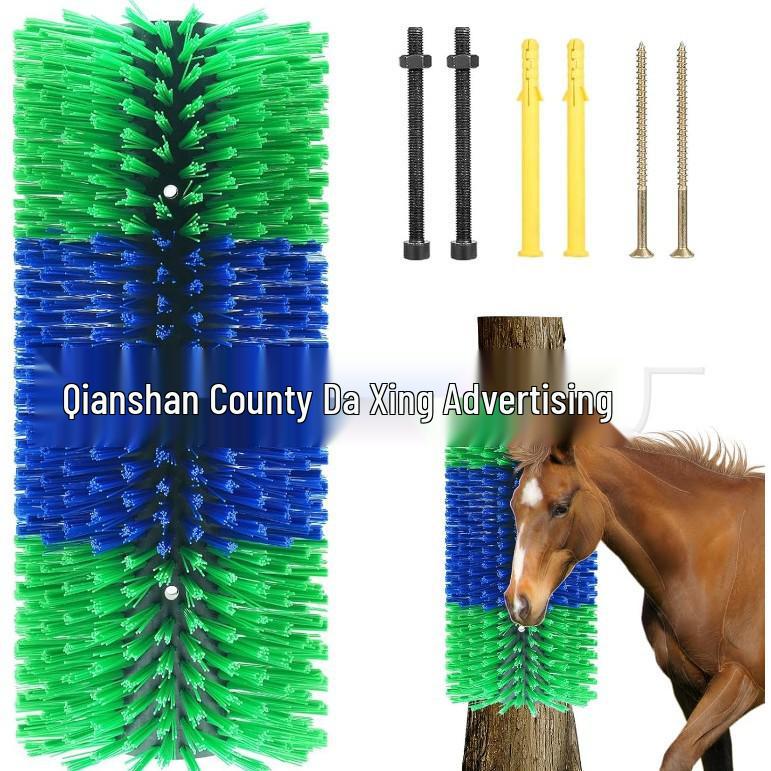 Cow Body Brush for Scratching and Massage - Dairy Livestock Cleaning Tool